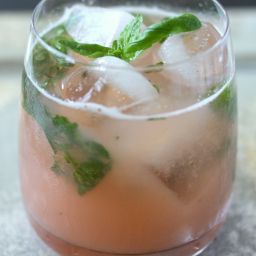 Rhubarb Basil Smash